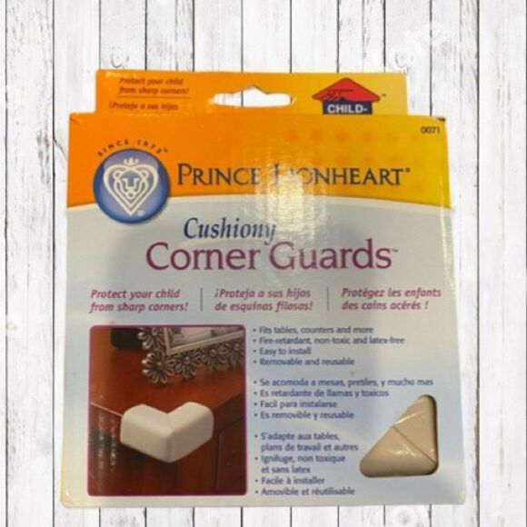 Child Proof Cushiony Corner Guards Tan Set of 4 - Picture 13 of 14